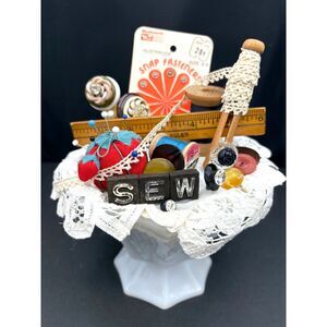 All Vintage Sewing Assemblage Sewing Room Seamstress Gift Decor